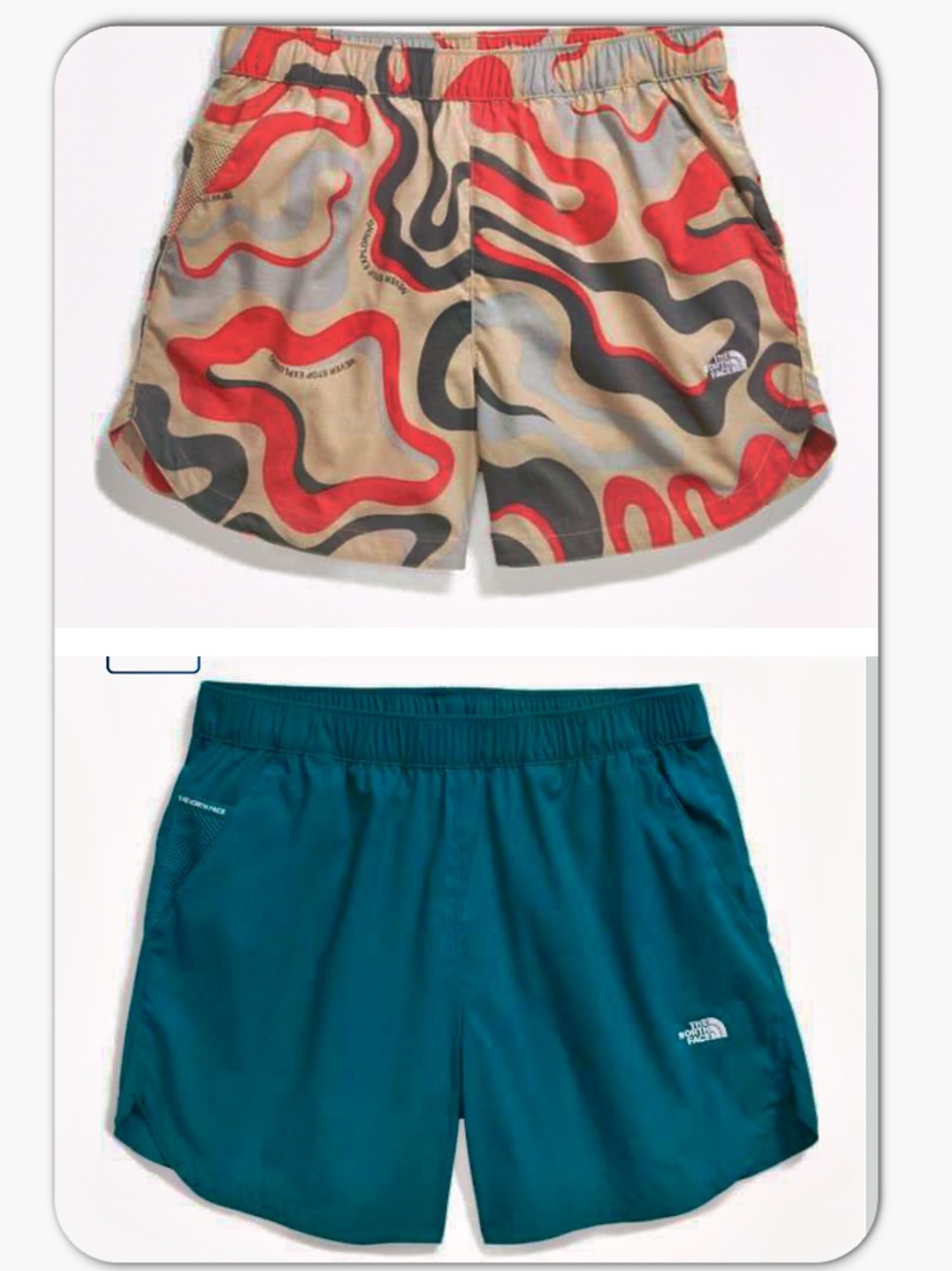 Two Pairs of The North Face Women's Class V Pathfinder Pull On Shorts